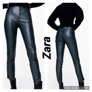 Zara faux Leather Leggings
